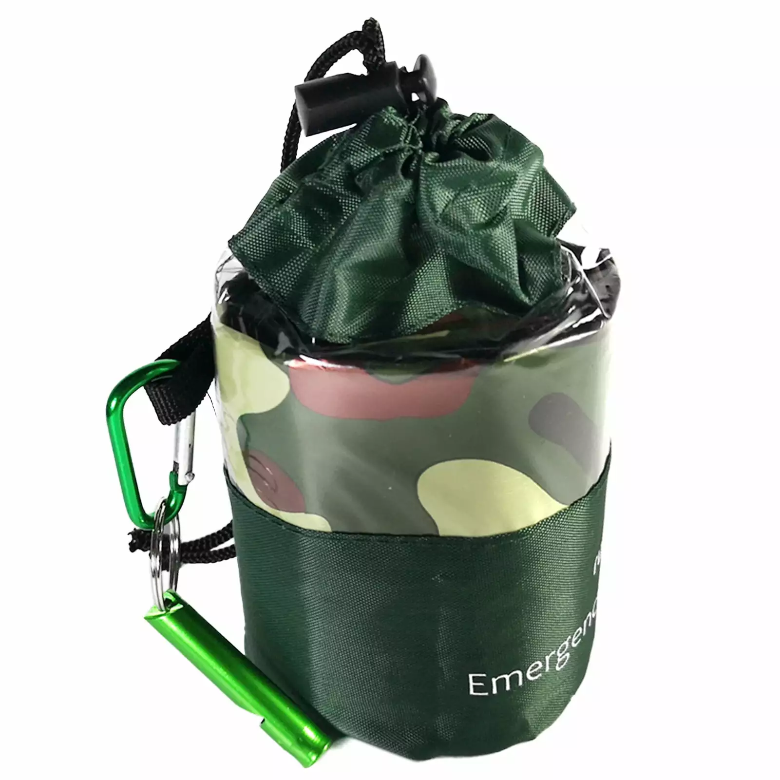 Yabuy Emergency Sleeping Bag for 1-2 Person Lightweight Waterproof Thermal Sleeping Bag Bivy Sack with Whistle for Camping Hiking Traveling Disasters Survival